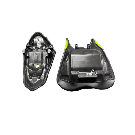 SET SEDILI SELLE SELLINO SELLA RIFODERATE VERDE NERO PER KAWASAKI NINJA 400 Z400