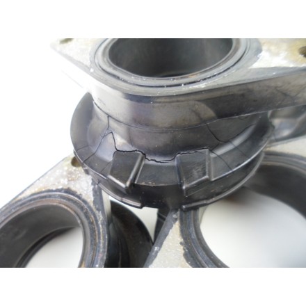 SET 4 COLLETTORI MANICOTTI ASPIRAZIONE MOTORE ORIGINALI YAMAHA FZ6 2007