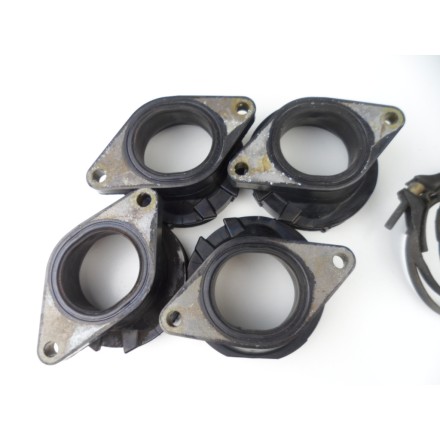 SET 4 COLLETTORI MANICOTTI ASPIRAZIONE MOTORE ORIGINALI YAMAHA FZ6 2007