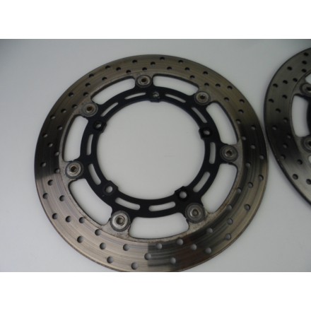 SET 2 DISCHI FRENO RUOTA ANTERIORE ORIGINALI YAMAHA FZ6 2007