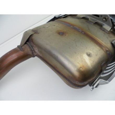 TERMINALE SCARICO MARMITTA COMPLETO DI COVER ORIGINALE YAMAHA FZ6 2007