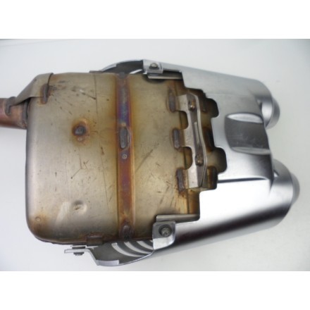 TERMINALE SCARICO MARMITTA COMPLETO DI COVER ORIGINALE YAMAHA FZ6 2007