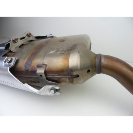 TERMINALE SCARICO MARMITTA COMPLETO DI COVER ORIGINALE YAMAHA FZ6 2007
