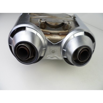 TERMINALE SCARICO MARMITTA COMPLETO DI COVER ORIGINALE YAMAHA FZ6 2007