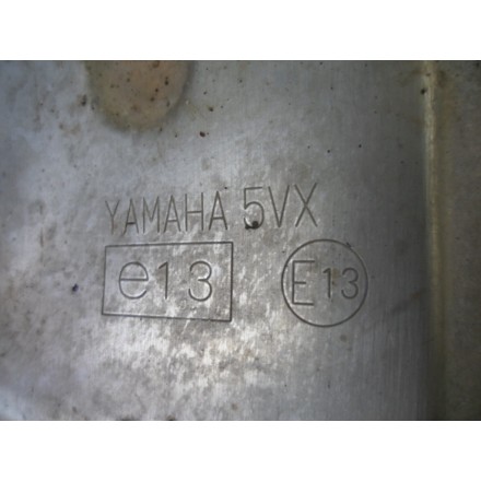 TERMINALE SCARICO MARMITTA COMPLETO DI COVER ORIGINALE YAMAHA FZ6 2007