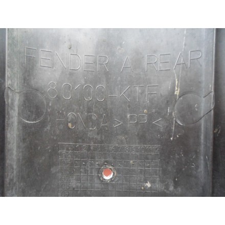 80100-KTF-6400 PARAFANGO POSTERIORE PORTATARGA ORIGINALE HONDA SH 150 2006