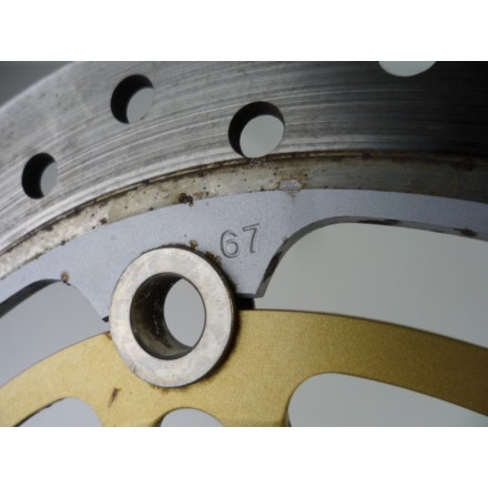 YUTAKA SET 2 DISCHI FRENO RUOTA ANTERIORI ORIGINALI KAWASAKI ZR-7 S 2004