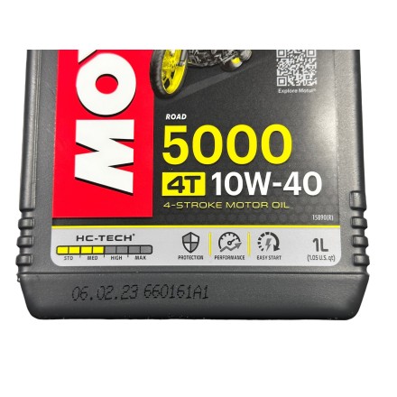 1 Litro Olio Motore 10w40 ORIGINALE MOTUL 5000 Moto Scooter 4-Tempi 10-40 10 40