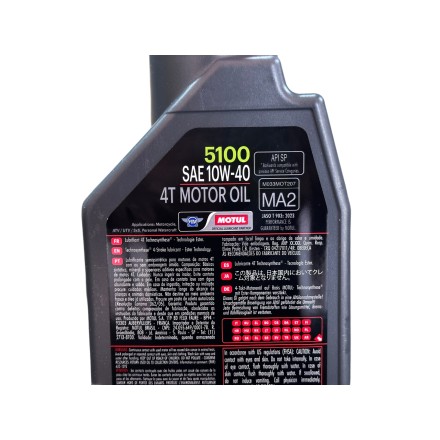 1 Litro Olio Motore 10w40 ORIGINALE MOTUL 5000 Moto Scooter 4-Tempi 10-40 10 40
