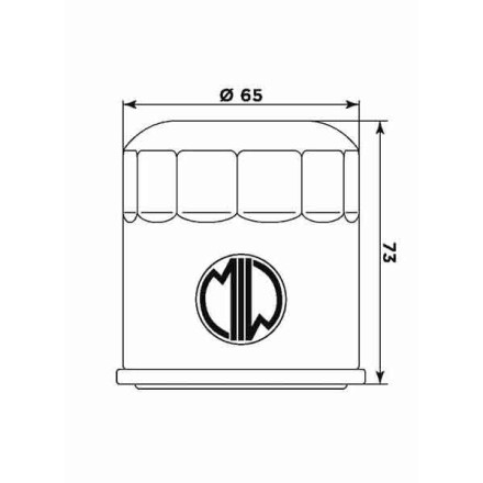 FILTRO OLIO MEIWA H1013 / HF303 PER HONDA PER KAWASAKI PER BIMOTA PER YAMAHA
