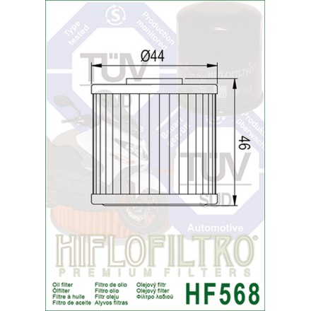 FILTRO OLIO HIFLO MOTORE HF568 PER Xciting 400 X-citing I ABS E4 (2012-2020)