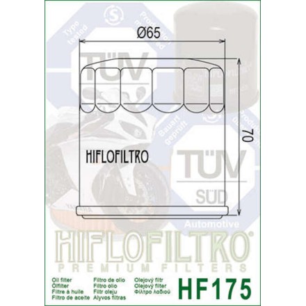 FILTRO OLIO HIFLO HF175 PER HARLEY DAVIDSON XG 500 750 NAA Street (2015-2020)