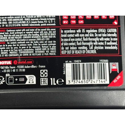 1 Litro Olio Motore 10w50 ORIGINALE MOTUL 5100 Moto Scooter 4-Tempi 10-50 10 50