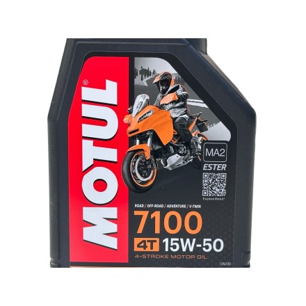 MOTUL 7100 15w50 OLIO MOTORE ORIGINALE PER MOTO 4 tempi 1litro SINTETICO
