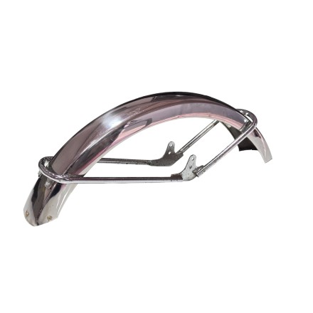 PARAFANGO RUOTA ANTERIORE CROMATO PER CICLOMOTORE ORIGINALE PEUGEOT 105 E 1985