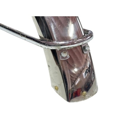 PARAFANGO RUOTA ANTERIORE CROMATO PER CICLOMOTORE ORIGINALE PEUGEOT 105 E 1985