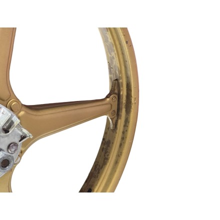 CERCHIO RUOTA ANTERIORE DORATO CICLOMOTORE ORIGINALE PEUGEOT 105 E 1985