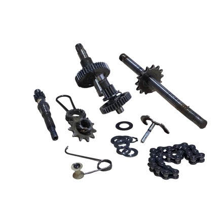 SET INGRANAGGI TRASMISSIONE PEDALI CICLOMOTORE ORIGINALE PEUGEOT 105 E 1985