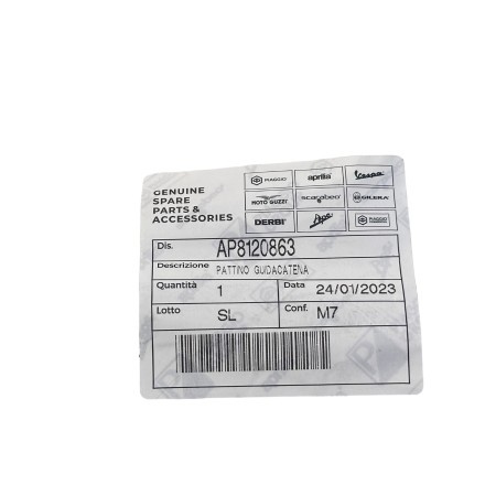AP8120863 PATTINO GUIDA SLITTA CATENA ORIGINALE APRILIA PEGASO 650 (1992-2004)