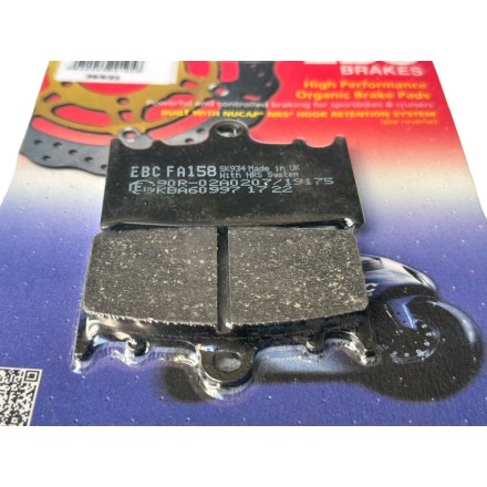 EBC FA158 PASTIGLIE FRENO PER SUZUKI SV BANDIT GSR 600 GSX TL 1000 GSF PER GPZ PER HUSABERG FS 650