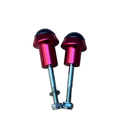SET TAMPONI DISTANZIALI LATERALI MOTORE PER HONDA HORNET 600 (1998-2006) Rosso