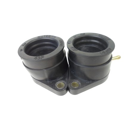 SET x2 COLLETTORI ASPIRAZIONE MANICOTTI MOTORE PER YAMAHA XT/TT 600 (1984-1997)