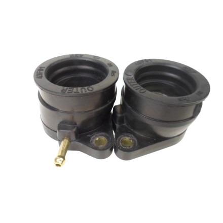 SET x2 COLLETTORI ASPIRAZIONE MANICOTTI MOTORE PER YAMAHA XT/TT 600 (1984-1997)