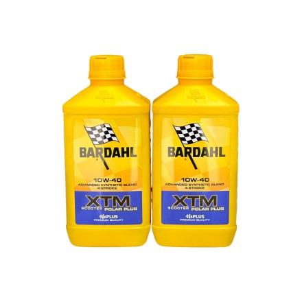 KIT TAGLIANDO 2LT BARDAHL XTM 10W40 Scooter + FILTRO OLIO PER APRILIA PER PIAGGIO PER GILERA PER MALAGUTI PEUGEOT