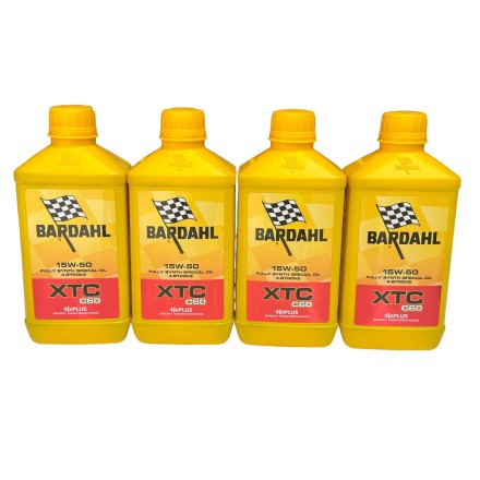 KIT TAGLIANDO 4LT OLIO BARDAHL XTC 15W50 + FILTRO PER BMW PER HUSQVARNA (VEDERE DESCRIZIONE PER APPLICAZIONI)