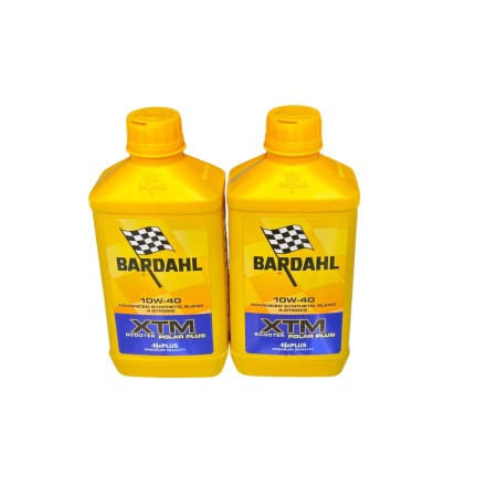 KIT TAGLIANDO 2LT BARDAHL XTM 10W40 + FILTRO OLIO PER APRILIA PER ITALJET PER PIAGGIO