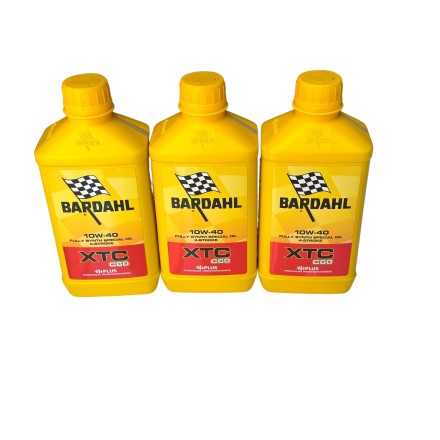 KIT TAGLIANDO 3LT OLIO BARDAHL XTC 10W40 + FILTRO PER KYMCO PER YAMAHA (VEDERE DESCRIZIONE PER APPLICAZIONI)