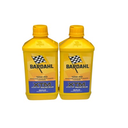 KIT TAGLIANDO 2LT BARDAHL XTM 10W40 + FILTRO OLIO ADIVA GILERA PIAGGIO PEUGEOT 