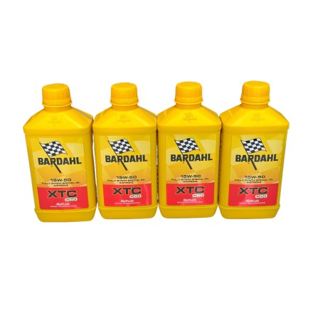KIT TAGLIANDO 4LT OLIO BARDAHL XTC 15W50 + FILTRO PER APRILIA PER CAN-AM (VEDERE DESCRIZIONE PER APPLICAZIONI)