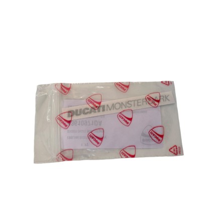 SET 2 ADESIVI EMBLEMA PER CARENE ORIGINALI DUCATI MONSTER DARK 600/750/900 98-01