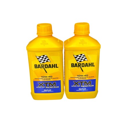 KIT TAGLIANDO 2 LT OLIO BARDAHL XTM 10W40 + FILTRO PER PIAGGIO (VEDERE DESCRIZIONE PER APPLICAZIONI)