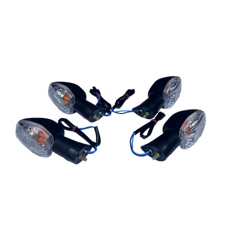 SET 4 FRECCE INDICATORI TRASPARENTI PER HONDA CBR 600RR 600F 1000 954 HORNET (VEDERE DESCRIZIONE)
