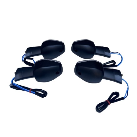SET 4 FRECCE INDICATORI TRASPARENTI PER HONDA CBR 600RR 600F 1000 954 HORNET (VEDERE DESCRIZIONE)