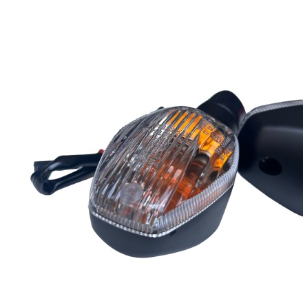 SET 4 FRECCE INDICATORI TRASPARENTI PER HONDA CBR 600RR 600F 1000 954 HORNET (VEDERE DESCRIZIONE)