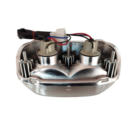 FARO FANALE LUCE STOP POSTERIORE TRASPARENTE PER KAWASAKI ZZR 600 1100 1993-2001