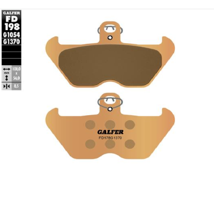 GALFER PASTIGLIE FRENO SINTERIZZATE PER BMW (VEDERE DESCRIZIONE PER APPLICAZIONI)