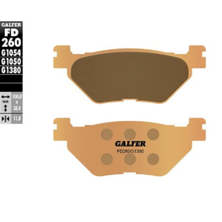 GALFER PASTIGLIE FRENO SINTERIZZATE PER YAMAHA(VEDERE DESCRIZIONE PER APPLICAZIONI)