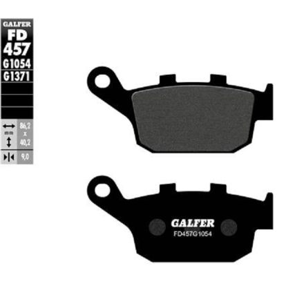 GALFER PASTIGLIE FRENO SINTERIZZATE PER HONDA PER KAWASAKI PER SUZUKI (VEDERE DESCRIZIONE PER APPLICAZIONI)