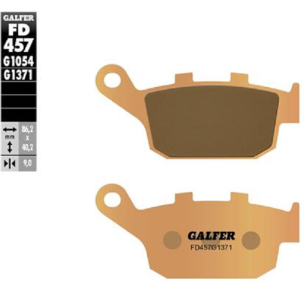 GALFER PASTIGLIE FRENO SINTERIZZATE PER HONDA PER KAWASAKI PER SUZUKI (VEDERE DESCRIZIONE PER APPLICAZIONI)