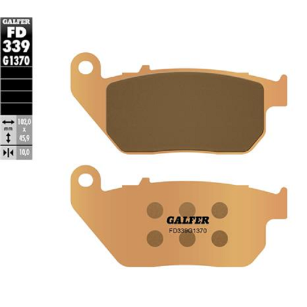 GALFER PASTIGLIE FRENO SINTERIZZATE PER HARLEY DAVIDSON (VEDERE DESCRIZIONE PER APPLICAZIONI)