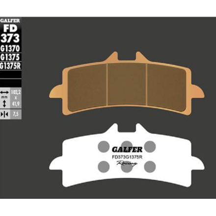 GALFER PASTIGLIE FRENO SINTERIZZATE PER KAWASAKI PER SUZUKI PER DUCATI PER APRILIA ETC (VEDERE DESCRIZIONE PER APPLICAZIONI)
