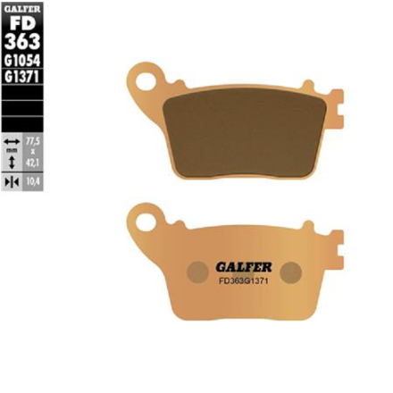 GALFER PASTIGLIE FRENO SINTERIZZATE PER HONDA PER KAWASAKI PER SUZUKI PER YAMAHA(VEDERE DESCRIZIONE PER APPLICAZIONI)