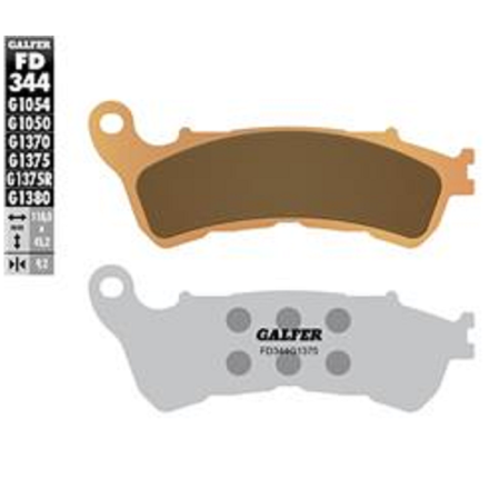 GALFER PASTIGLIE FRENO SINTERIZZATE PER HARLEY DAVIDSON PER SUZUKI PER HONDA (VEDERE DESCRIZIONE PER APPLICAZIONI)