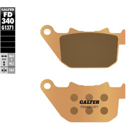 GALFER PASTIGLIE FRENO SINTERIZZATE PER HARLEY DAVIDSON (VEDERE DESCRIZIONE PER APPLICAZIONI)