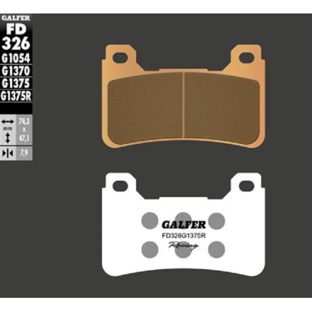 GALFER PASTIGLIE FRENO SINTERIZZATE PER HONDA (VEDERE DESCRIZIONE PER APPLICAZIONI)