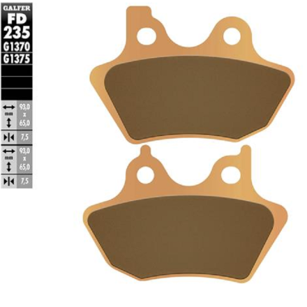 GALFER PASTIGLIE FRENO SINTERIZZATE PER HARLEY DAVIDSON  (VEDERE DESCRIZIONE)